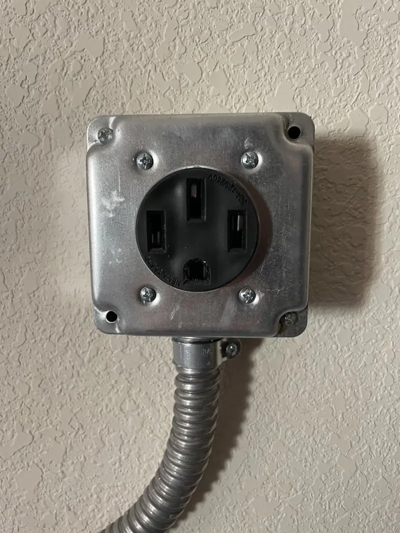 NEMA 14-50 outlet installed for Smart Home Electrical in Marksville